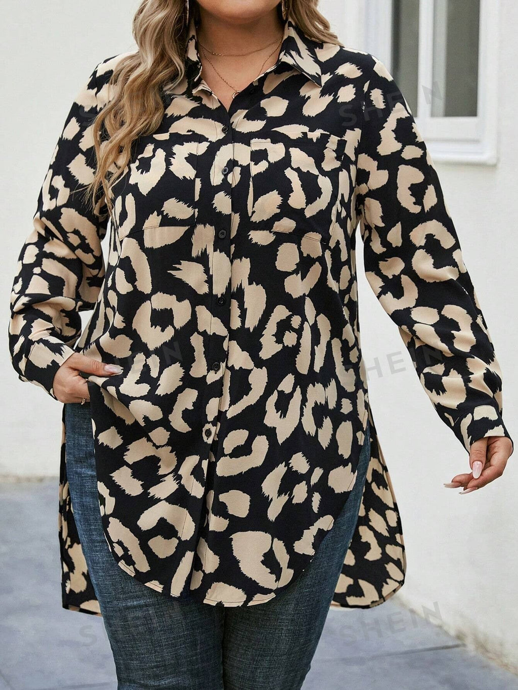 WesternStitch Animal Prinrted Rayon Top WesternStitch