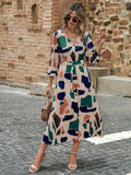 WesternStitch Geo Print Belted Dress WesternStitch