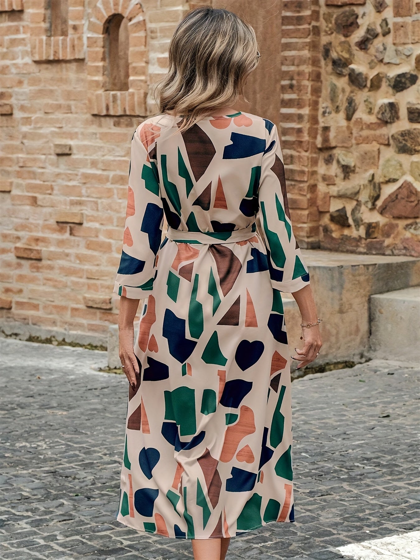 WesternStitch Geo Print Belted Dress WesternStitch